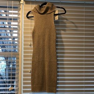 Sleeveless sweater dress
